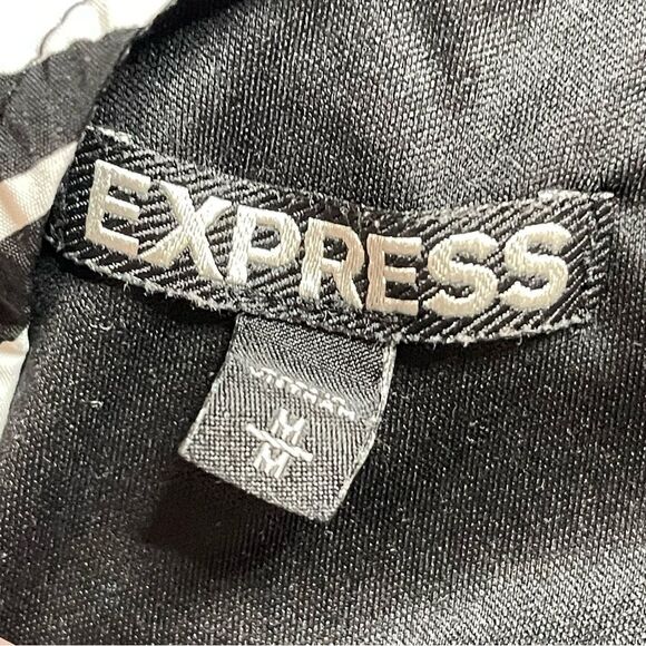 EXPRESS Zebra Geometric Print Mini‎ Slip Dress w/ Elastic Waist, Medium - Picture 6 of 8